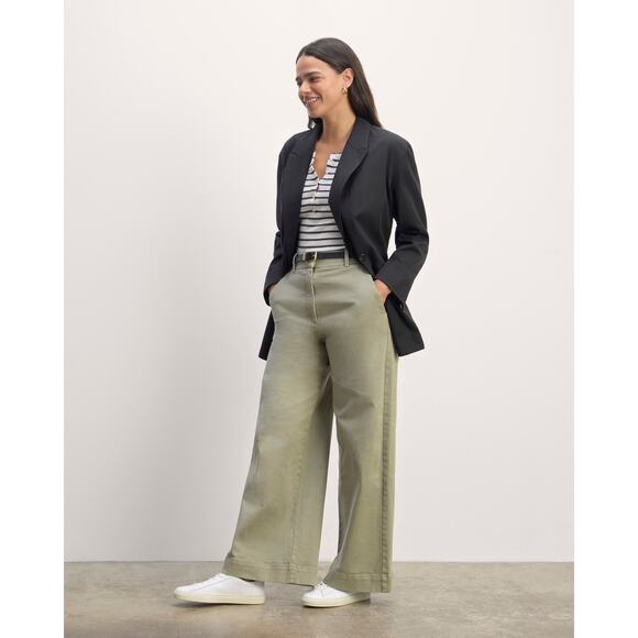 Everlane The Phoebe Trouser in Sage Green 6 - Picture 1 of 8